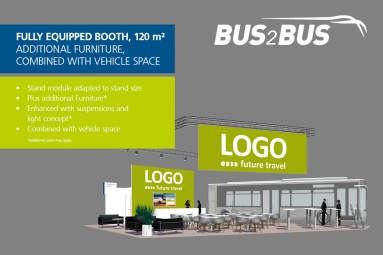 Fully Equipped Booth 120m² + vehicle space