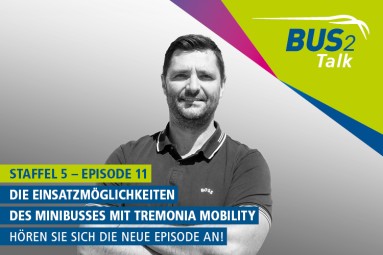 „Staffel 5 – Episode 11, „Die Fähigkeiten des Minibusses mit Tremonia Mobility“. Hören Sie sich die neue Episode an!