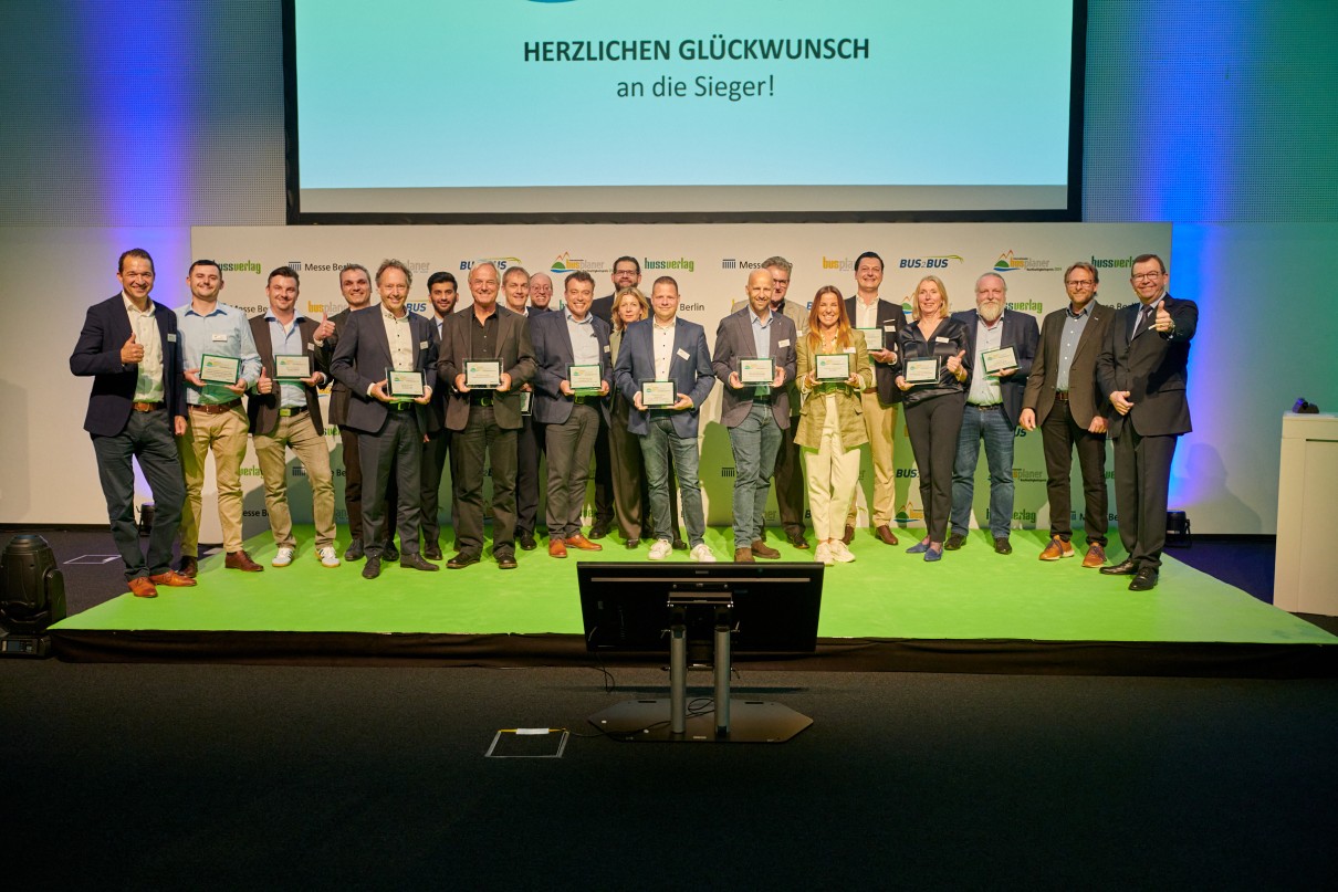 BUS2BUS in Berlin honoured the winners in 11 categories and presented three special awards.