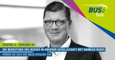 Die Graphik zeigt ein Foto von Till Oberwörder. Neben dem Schriftzug „BUS2Talk“ ist zu lesen: „Staffel 4 – Episode 10