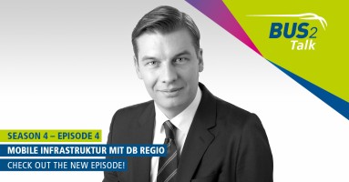 Foto von Arndt Hecker. „BUS2Talk“ „Staffel 4 – Episode 4, „Mobile Infrastruktur mit der DB Regio