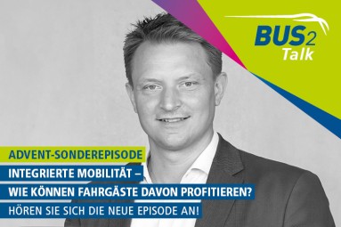 Dr. Arne Schneemann verantwortet im Vorstand der DB Regio den Bereich Straße. Im Podcast BUS2Talk spricht er über integrierte Mo
